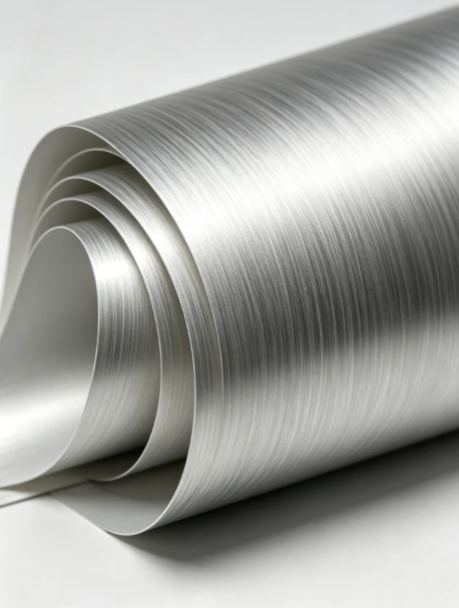 Pel·lícula de PVC de metall raspallat